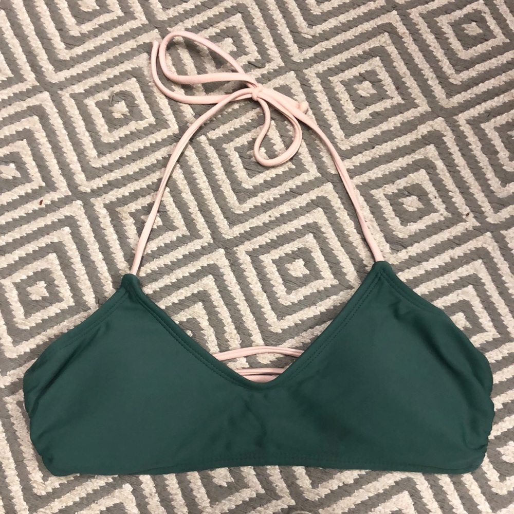 Green Swimsuit Top